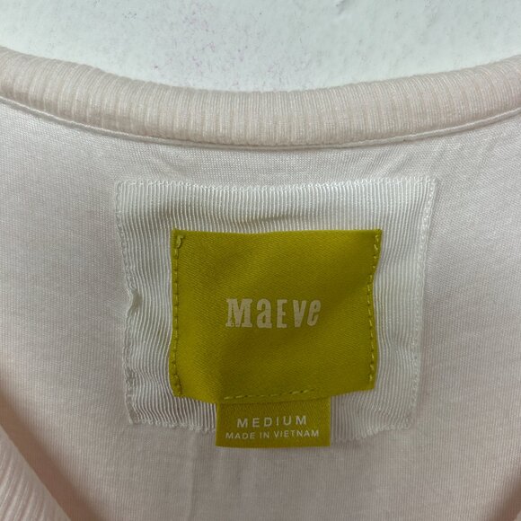 Anthropologie Maeve Cameron Dress medium orange red colorblock Rib  Asymmetrical - Picture 2 of 13